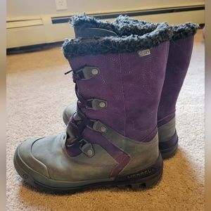Merrell Silversun Winter Boots, Wild Plum, size 8